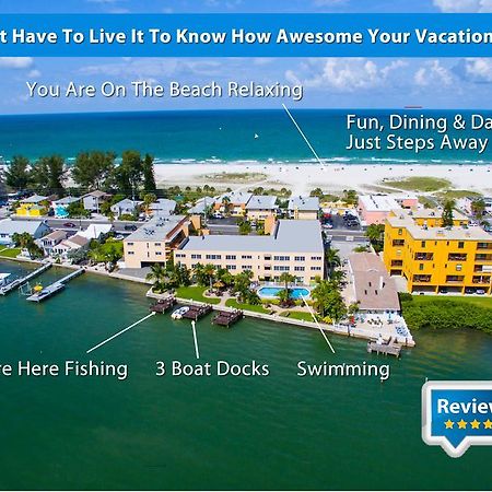 Treasure Island Beach, Fl Waterfront Condo Located Steps Away From The Intracoastal Waterway St. Pete Beach Exterior photo